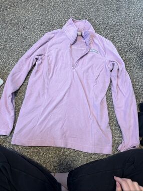 Columbia Lavender Half-Zip Fleece Pullover